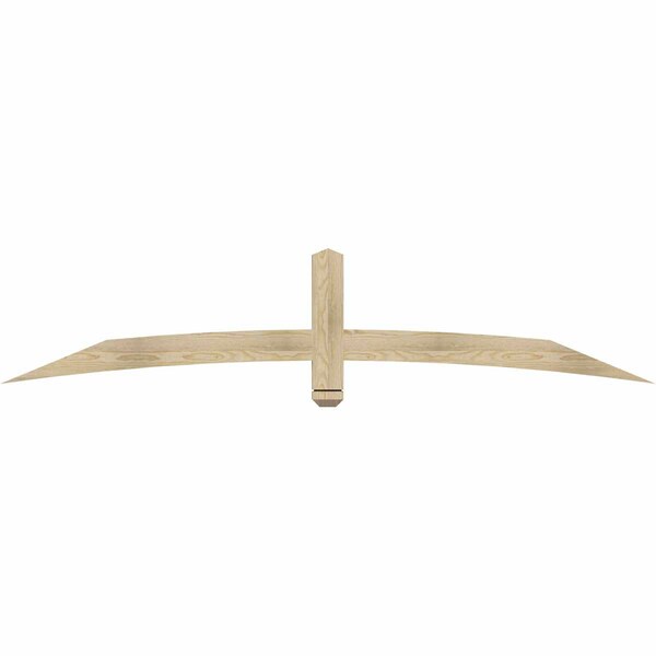 Ekena Millwork Bellingham Rough Sawn Timber Gable Bracket, Douglas Fir, 84"W x 17"H x 2"D x 4"F, 5/12 Pitch GBW084X17X0204BEL00RDF - main